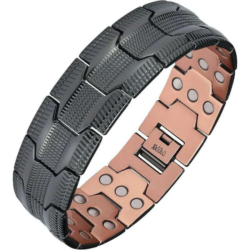 Sukiki men's bracelet finish gift guide in black copper and four-leaf clover styles
