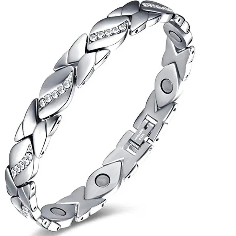 Sukiki ladies two-tone gold bracelet for a mature UK jewellery gift match