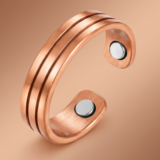 Sukiki men's adjustable copper ring for a finger comfort and style check