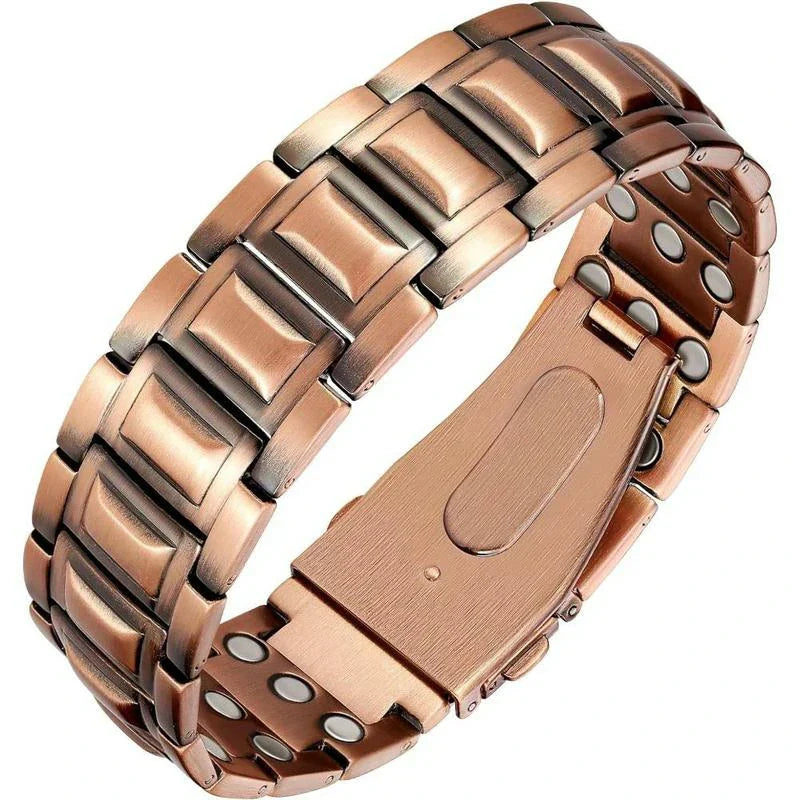 Sukiki men's copper bracelet shape options compared for a square bar or tire gift note