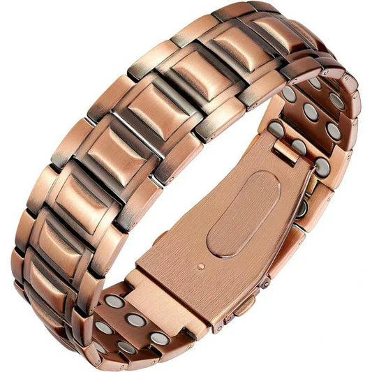 Sukiki men's copper bracelet for an after-work timing and style check