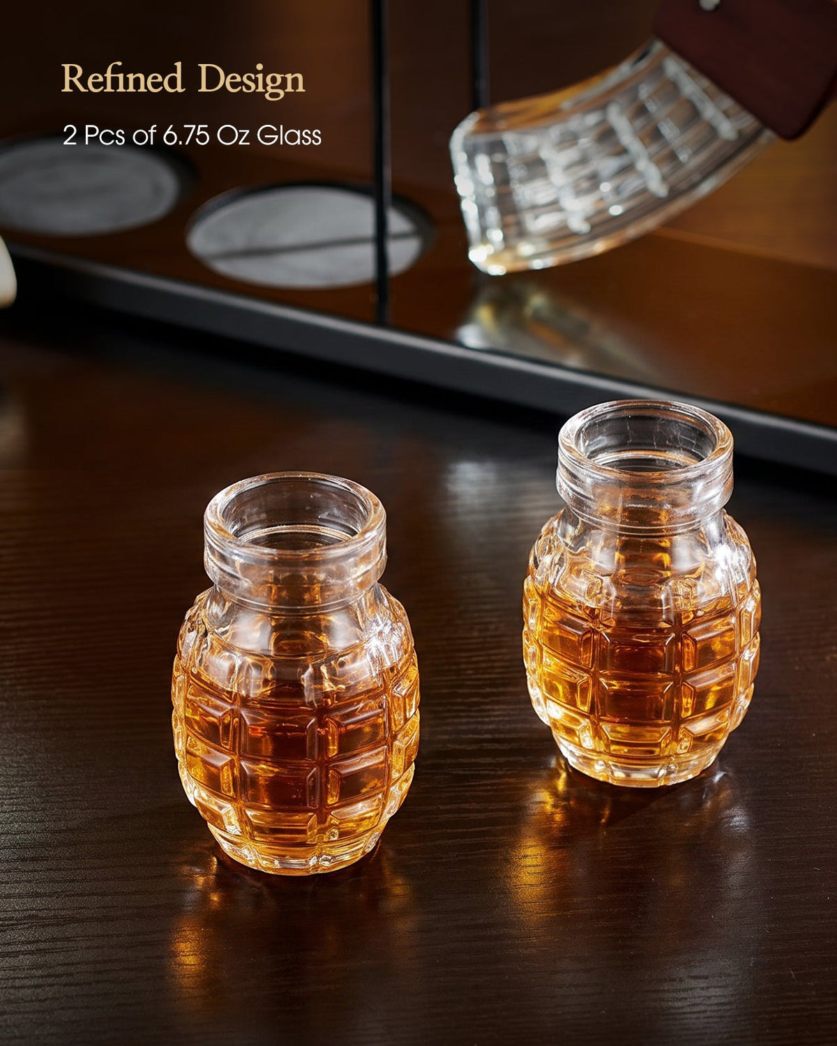 Sukiki  AK-47 Gun Whiskey Decanter Set - Perfect Gift for Dad & Men
