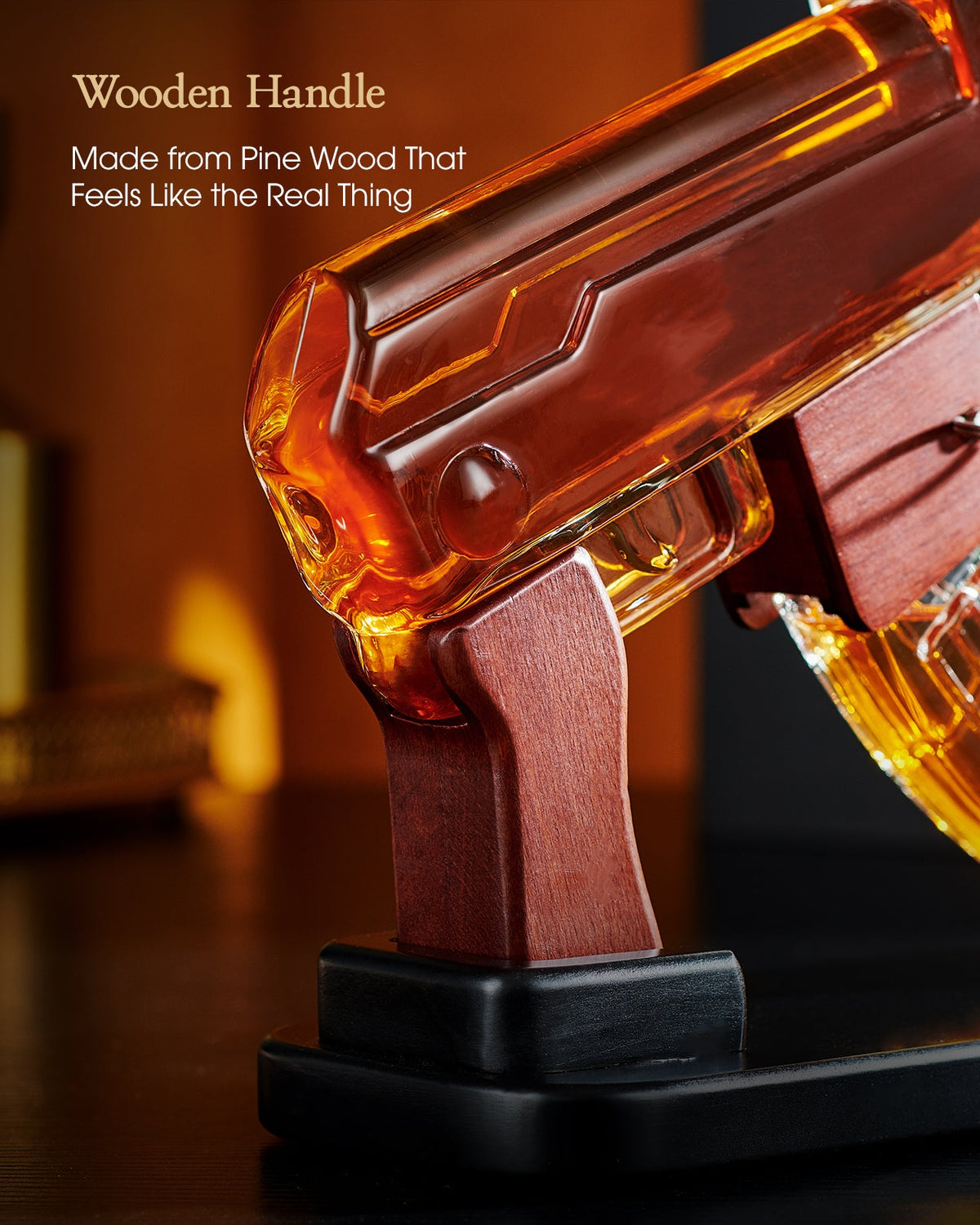 Sukiki  AK-47 Gun Whiskey Decanter Set - Perfect Gift for Dad & Men