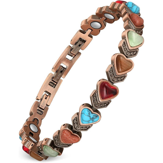 Ladies Copper Magnetic Bracelet Couple's love bracelet