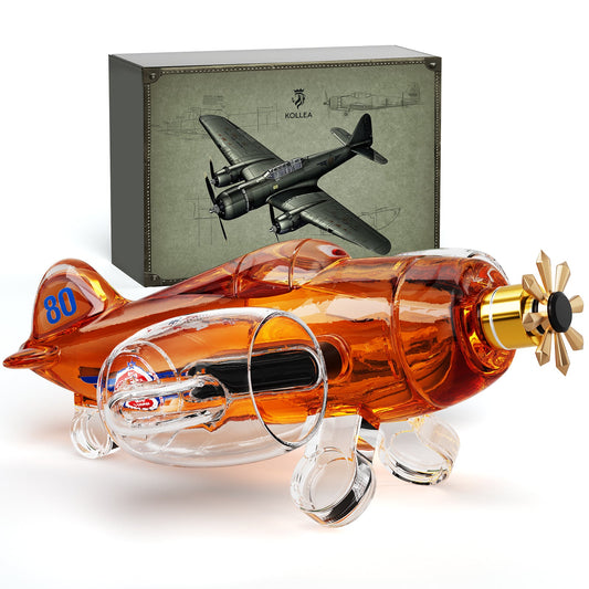Sukiki  Fighter Aircraft Whiskey Decanter Set