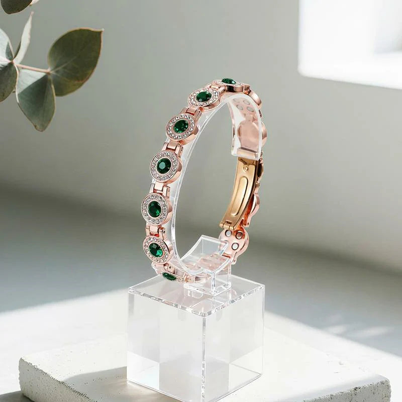 Ladies Double Row Titanium Magnetic Bracelet