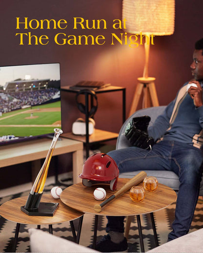 Sukiki Baseball Bat  20 Oz Whiskey Decanter Set, Gift for Men, Coach, Boyfriend
